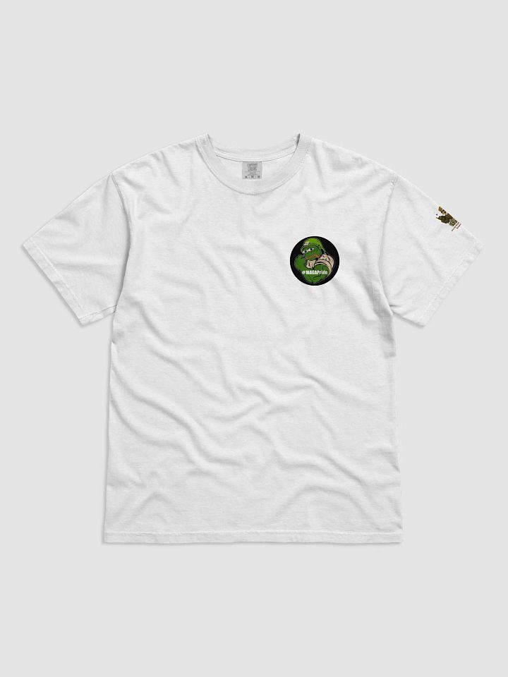 🤍💪🐸 #MAGAPride™ Tactical Tee – Ceremonial White (Chest Print Only) product image (1)