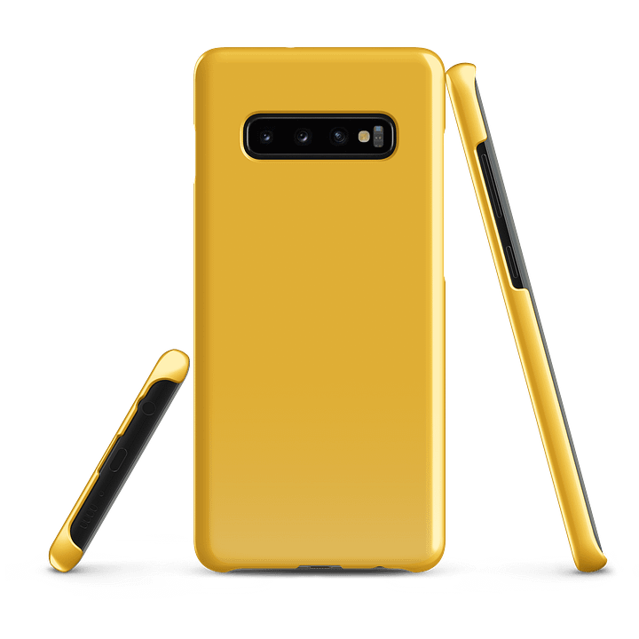 Mustard Yellow Solid Colour Samsung® Glossy Snap Case product image (1)