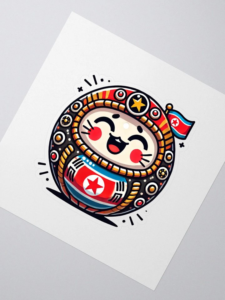 North Korean Daruma Stickers product image (2)