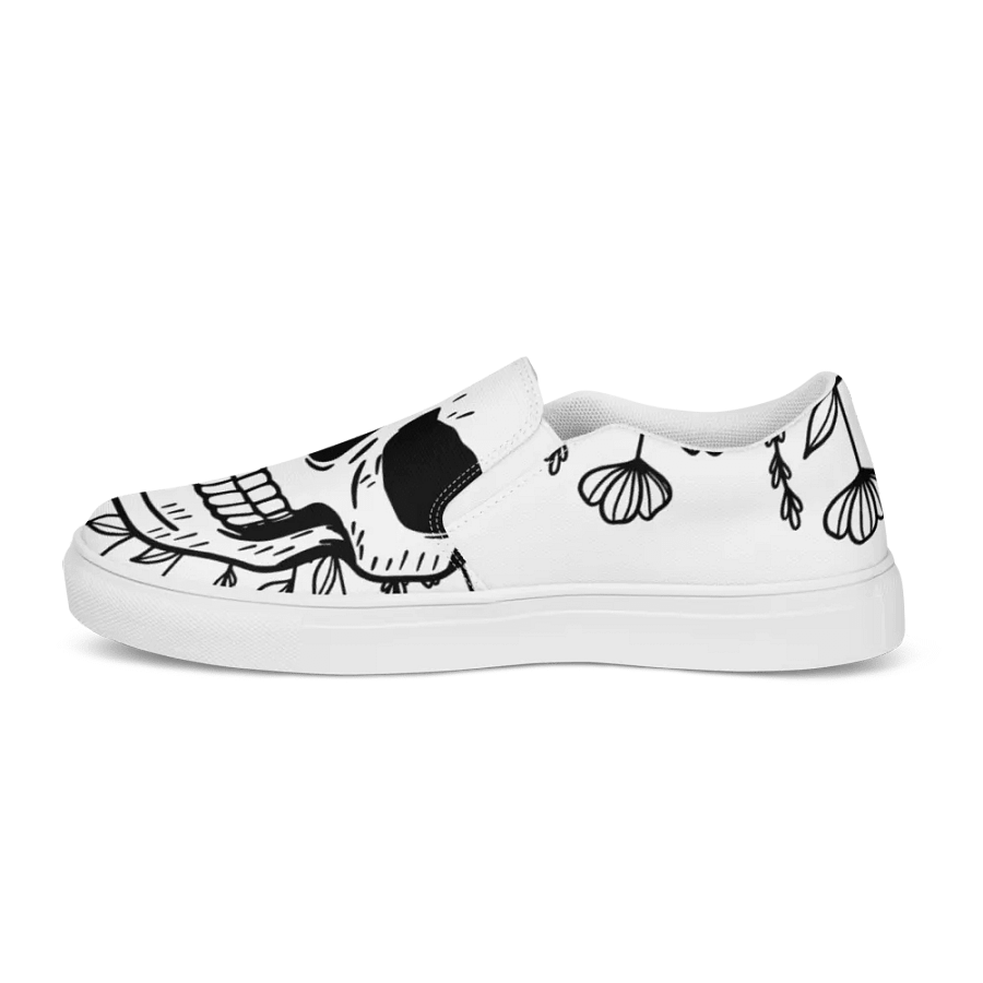 Mens Skull Canvas Slip-Ons product image (11)