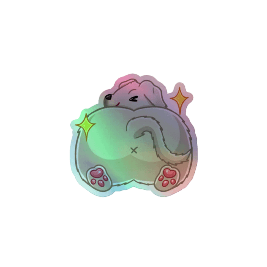 Beau Bum Holographic Sticker product image (1)