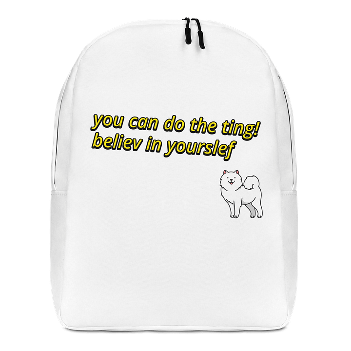 you can do the ting! believ in yourself backpack product image (1)