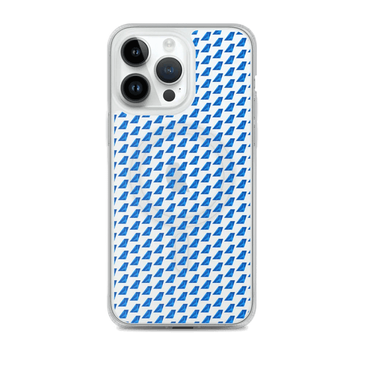MagSafe® Clear Case for iPhone® - Two-Tone Blue Tailfin Design product image (1)
