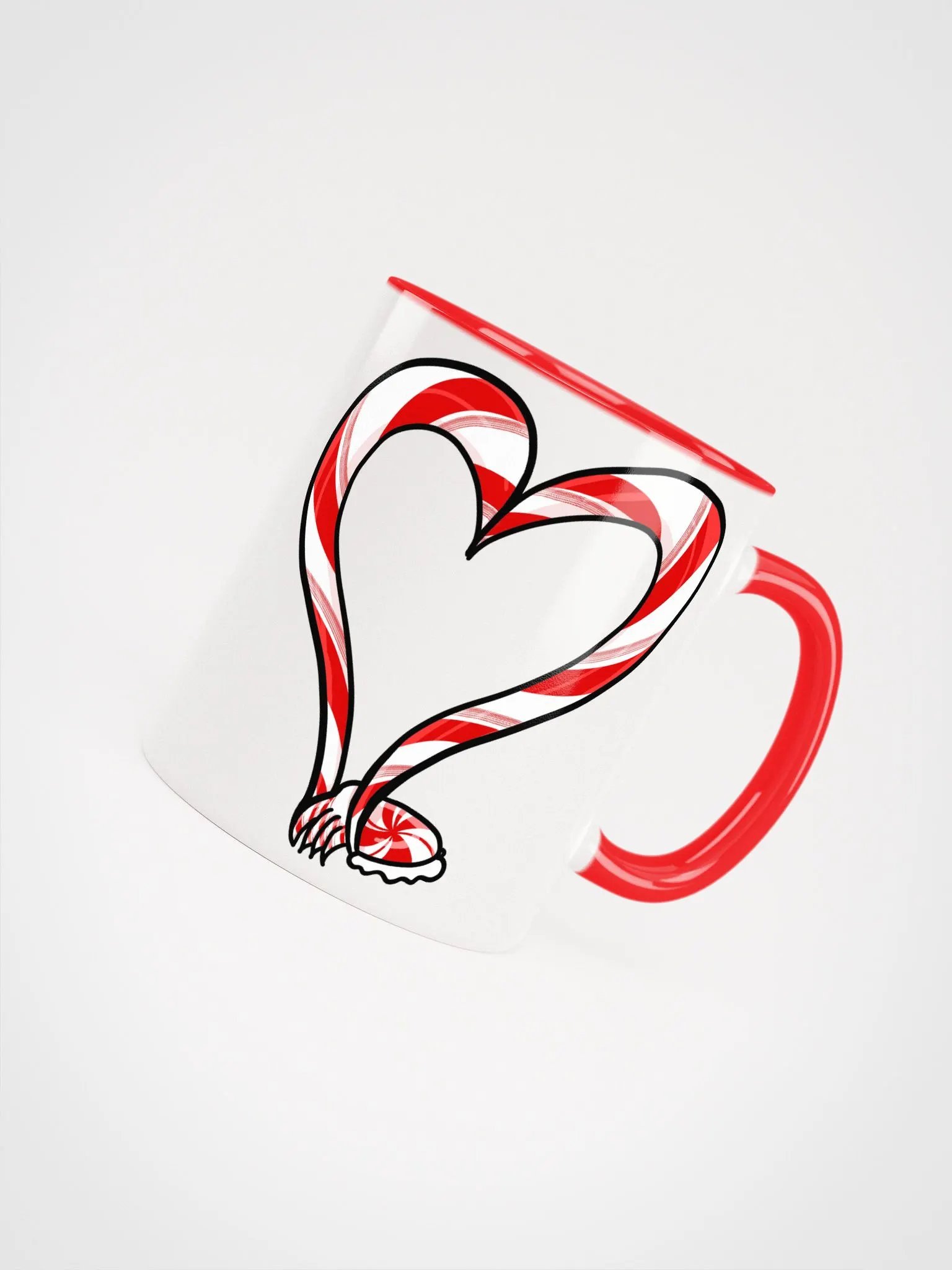 Candycane Tentacle Heart double sided- color mug product image (44)