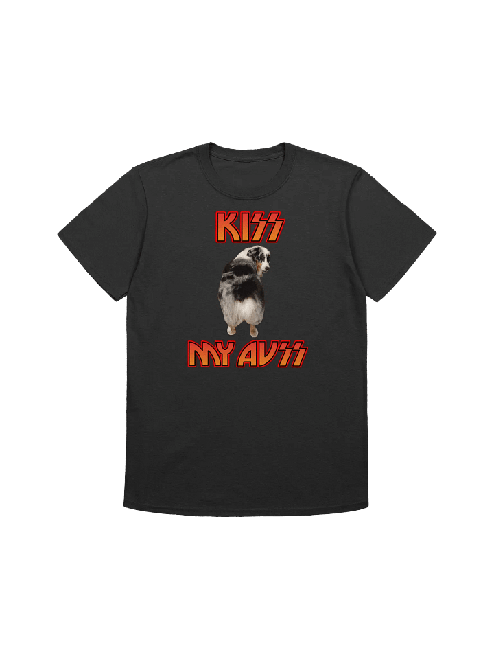 Funny Australian Shepherd Kiss My Auss Classic Hard Rock T-Shirt product image (1)