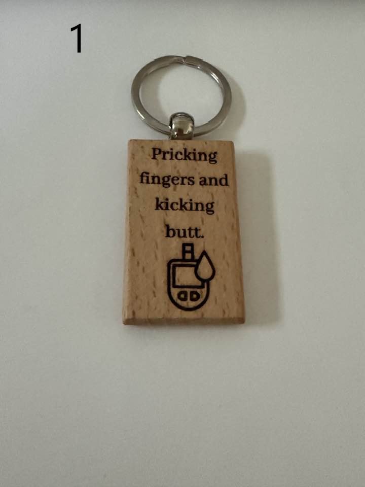 Wooden Engraved Illness Awareness Keychains | Chronic Pain, Cancer, & More  (4) product image (1)