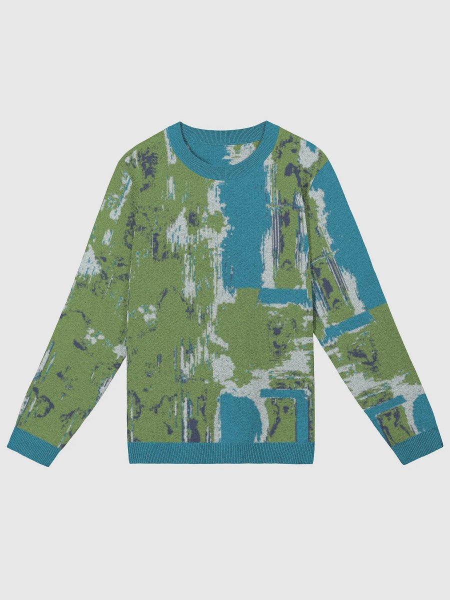 Pasto Paint Glitch Jacquard Crewneck Sweater product image (1)