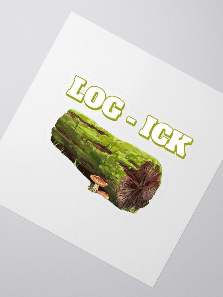 Log - Ick: Funny Play On Words Sticker product image (2)