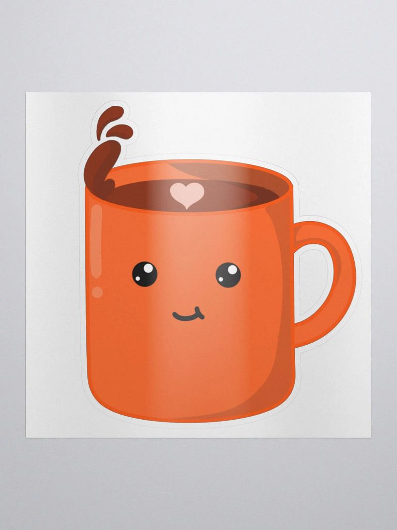 Gib Coffee Kiss Cut Stickers