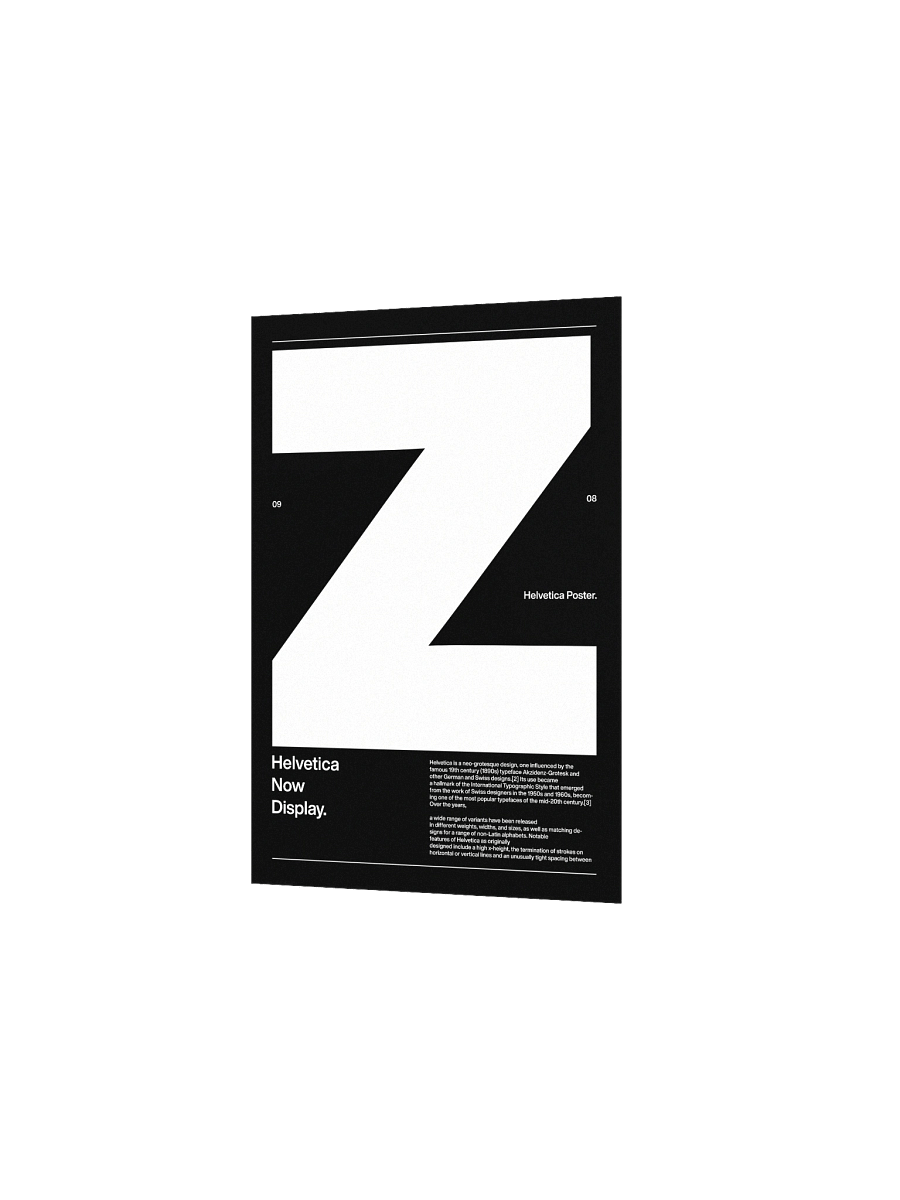Helvetica Z Poster product image (3)