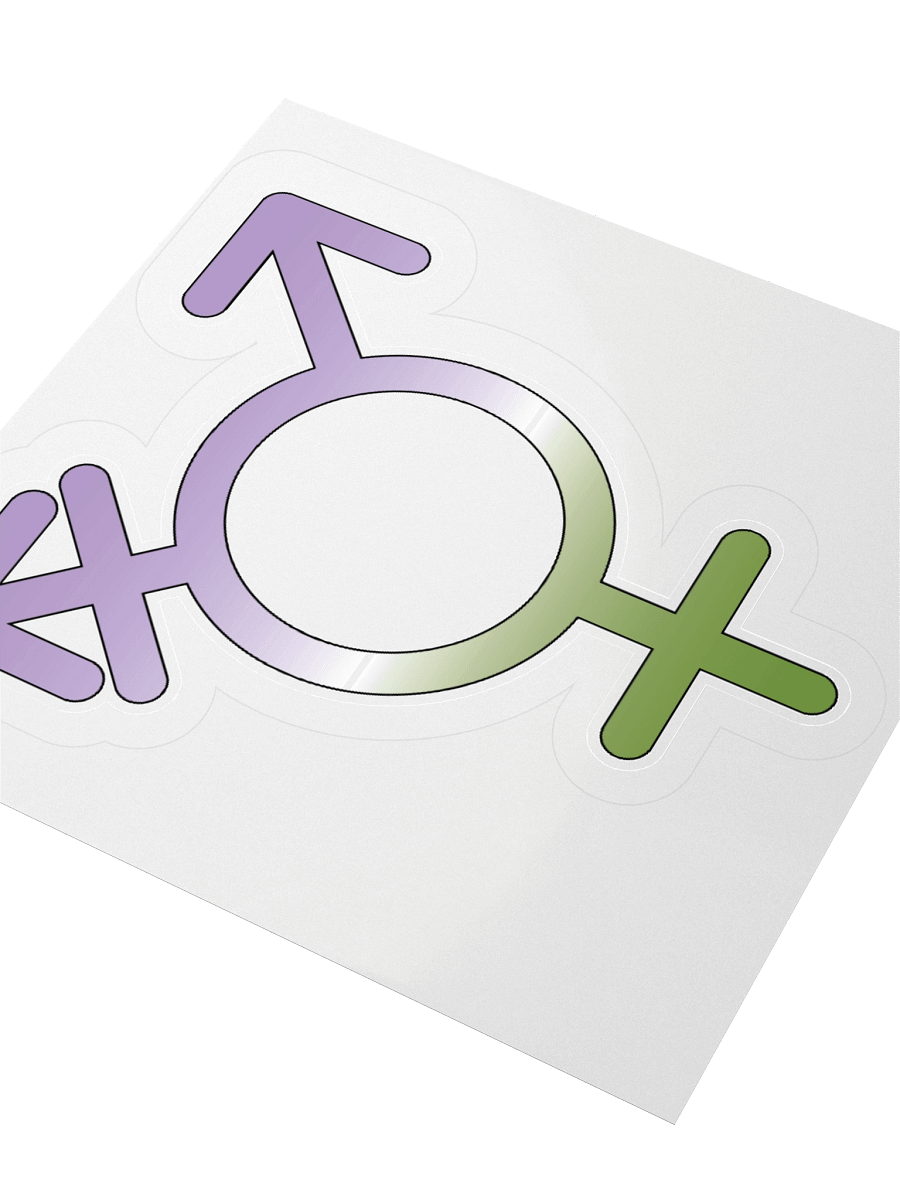 Genderqueer Transgender Symbol Sticker product image (7)