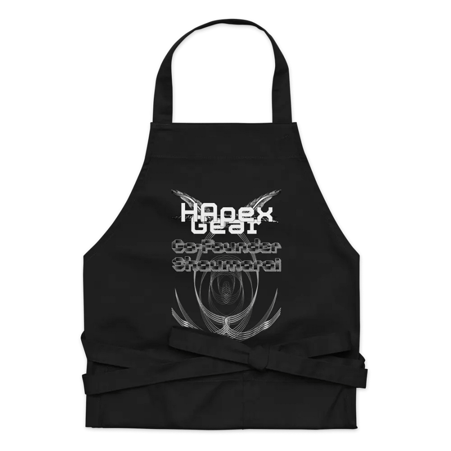 Organic Cotton Apron - Co Founder Shaumarai - White HApex Gear White Logo product image (6)