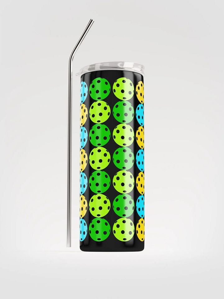 Colorful Pickleball Ball Wrap Tumbler product image (1)