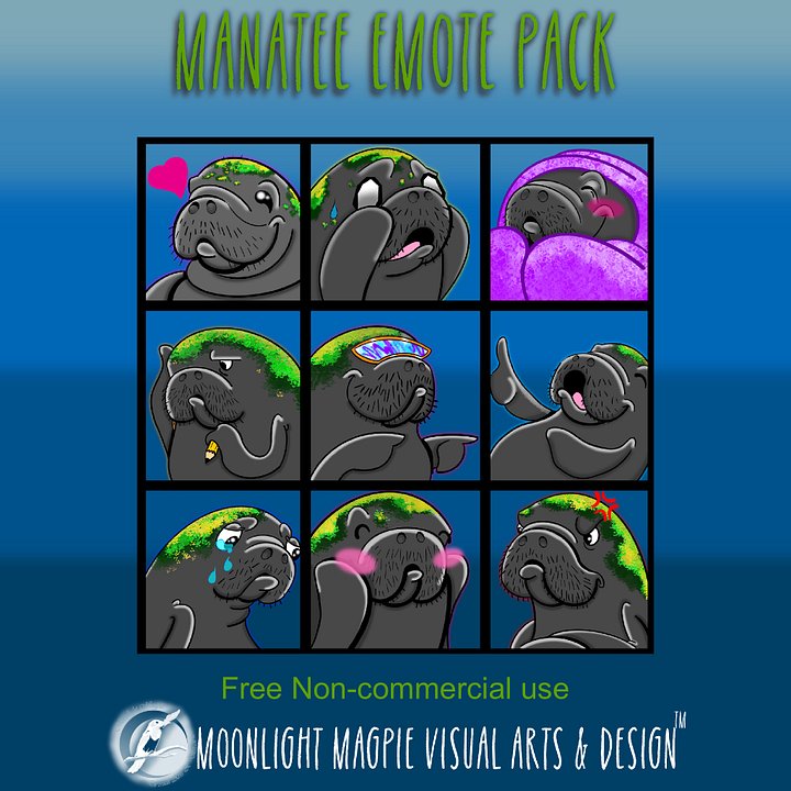 FREE Manatee Emotes product image (1)
