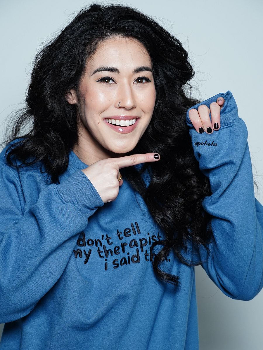 Therapy Crewneck Sweatshirt (Embroidered - Dark Thread) product image (8)