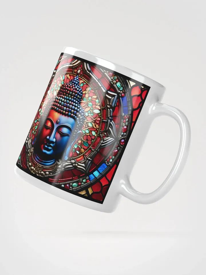 #002 Yin Yang Buddha Stained Glass Mug product image (6)