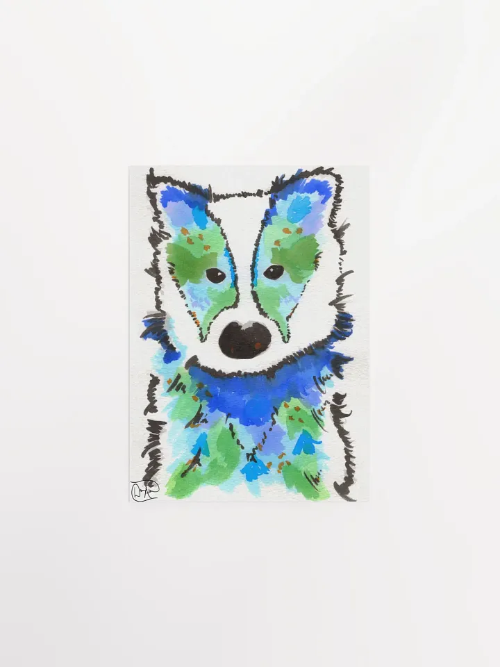 Honey Badger Watercolour Print product image (1)