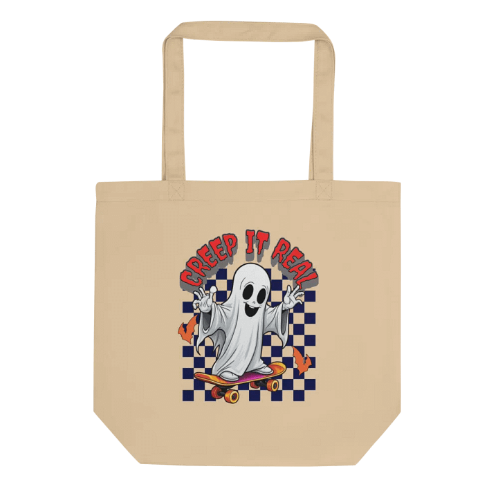 Creep It Real Ghost Skateboard Tote Bag product image (1)