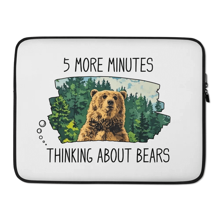 Funny Bear Laptop Sleeve product image (2)