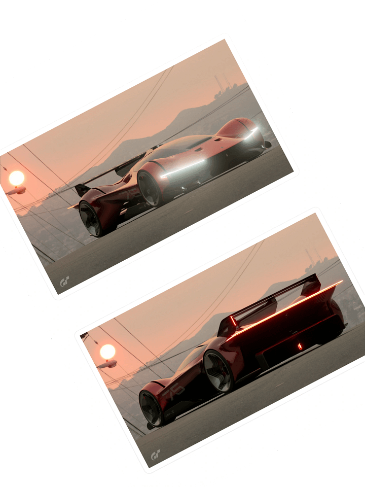 GT 7 Scapes Collection Ferrari Vision GT Cut Sticker Sheet product image (1)