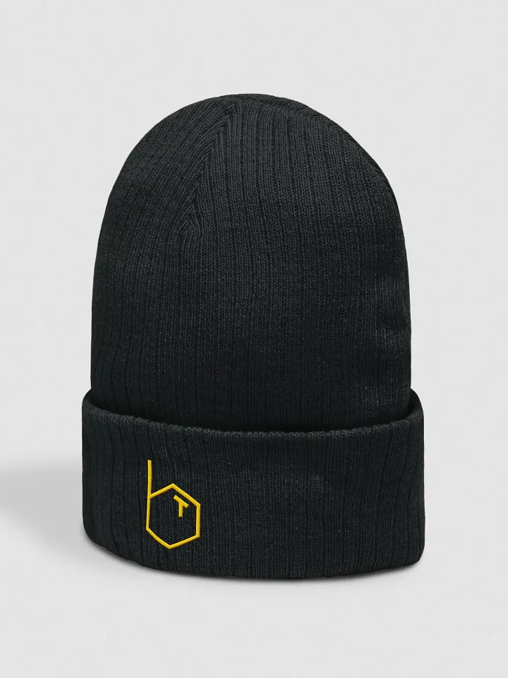 Black 'BT' Logo Beanie Alternate product image (2)
