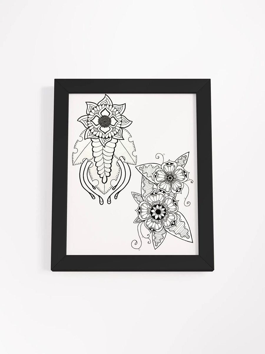 Symmetrical Floral Mandalas Framed Poster product image (12)
