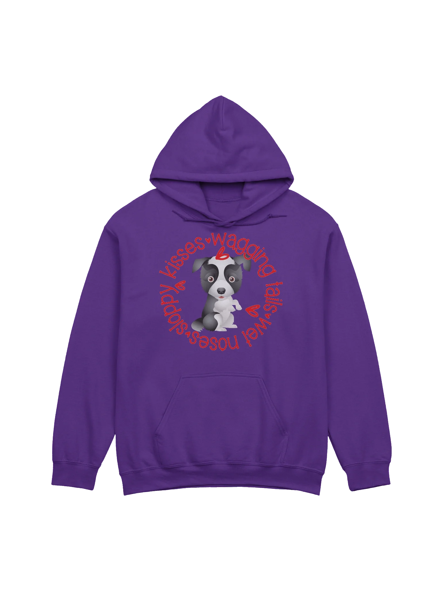 Sloppy Kisses Border collie Hoodie product image (5)