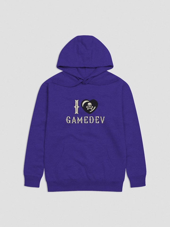 I Heart Gamedev Unisex Premium Cotton Hoodie product image (1)