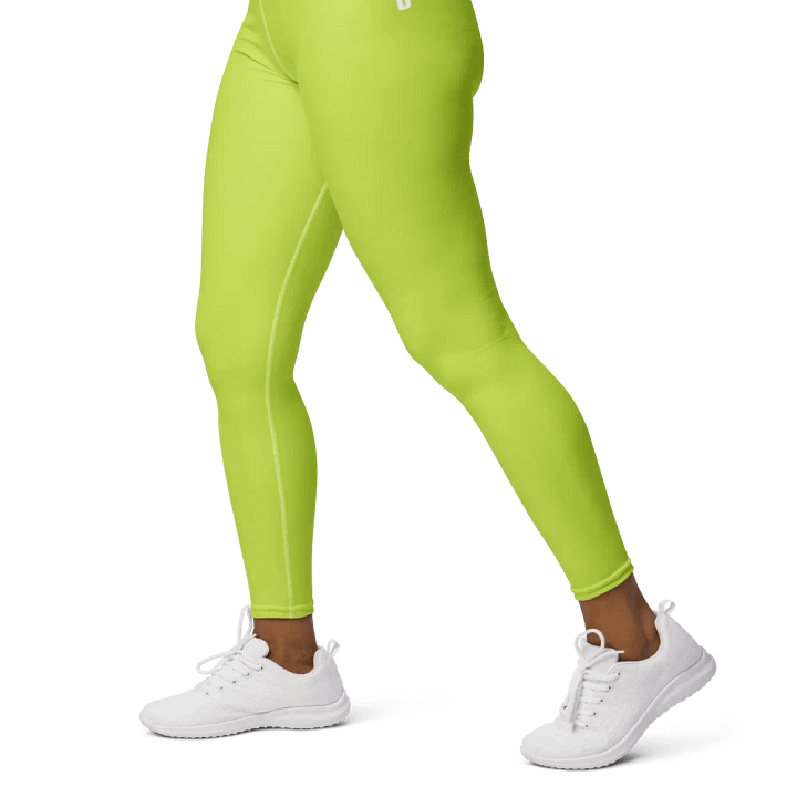Unisex Neon Green Yoga Shorts product image (2)