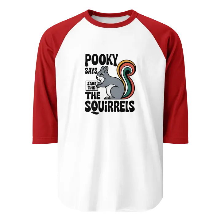 Pooky's Squirrel Saver Raglan Tee product image (1)