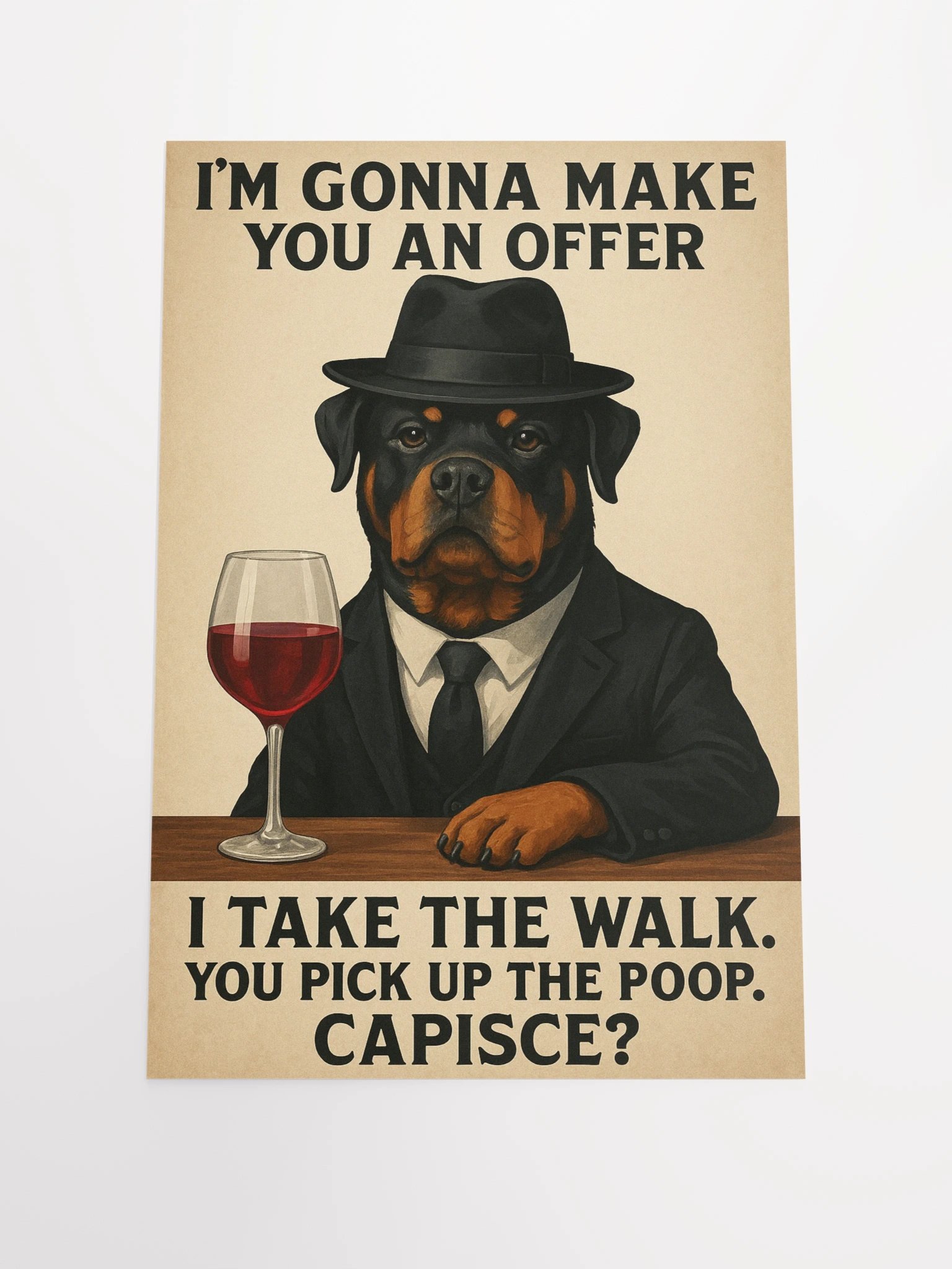 The Rottweiler Boss Poster product image (1)
