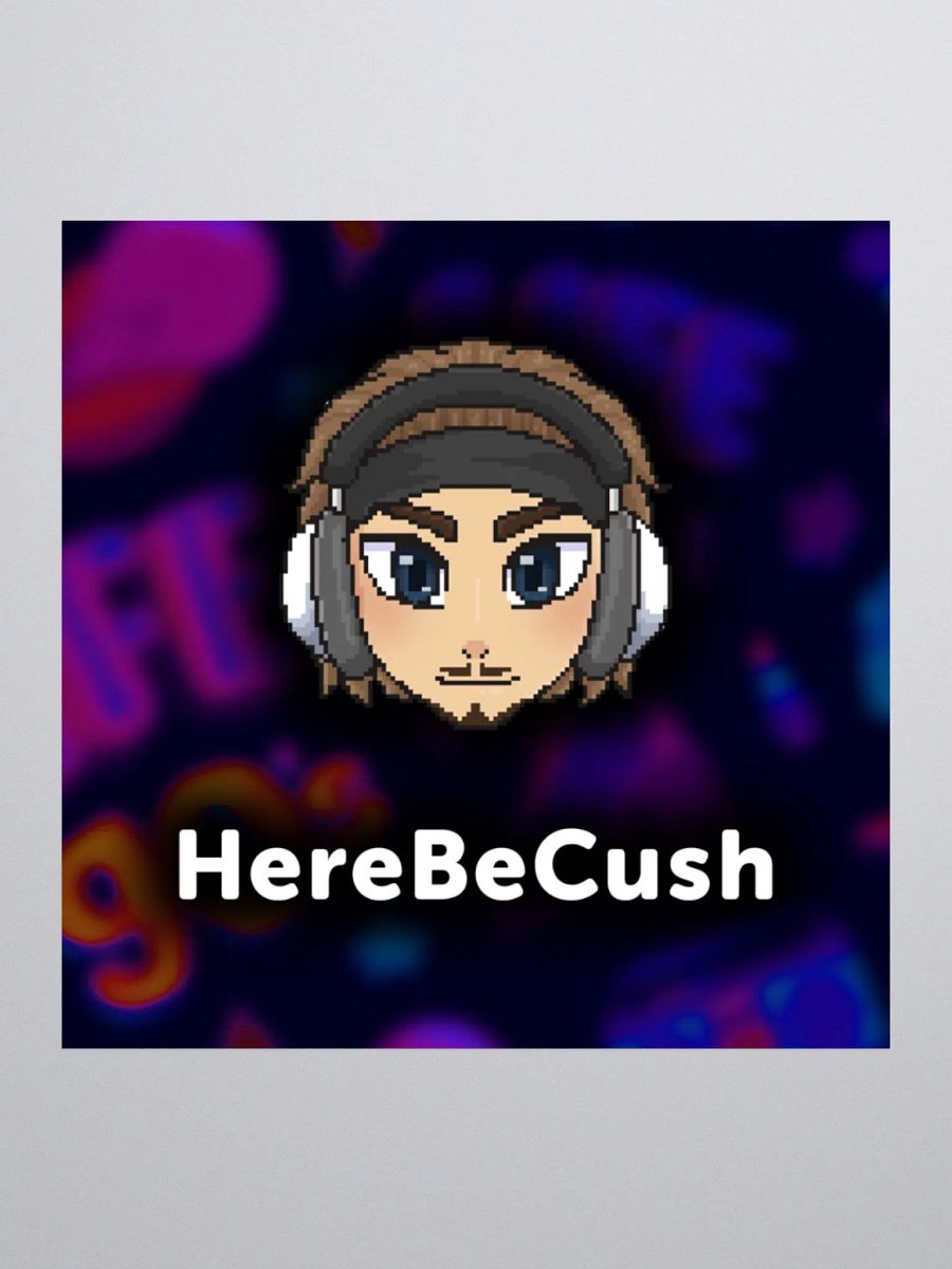 HereBeCush Sticker product image (1)