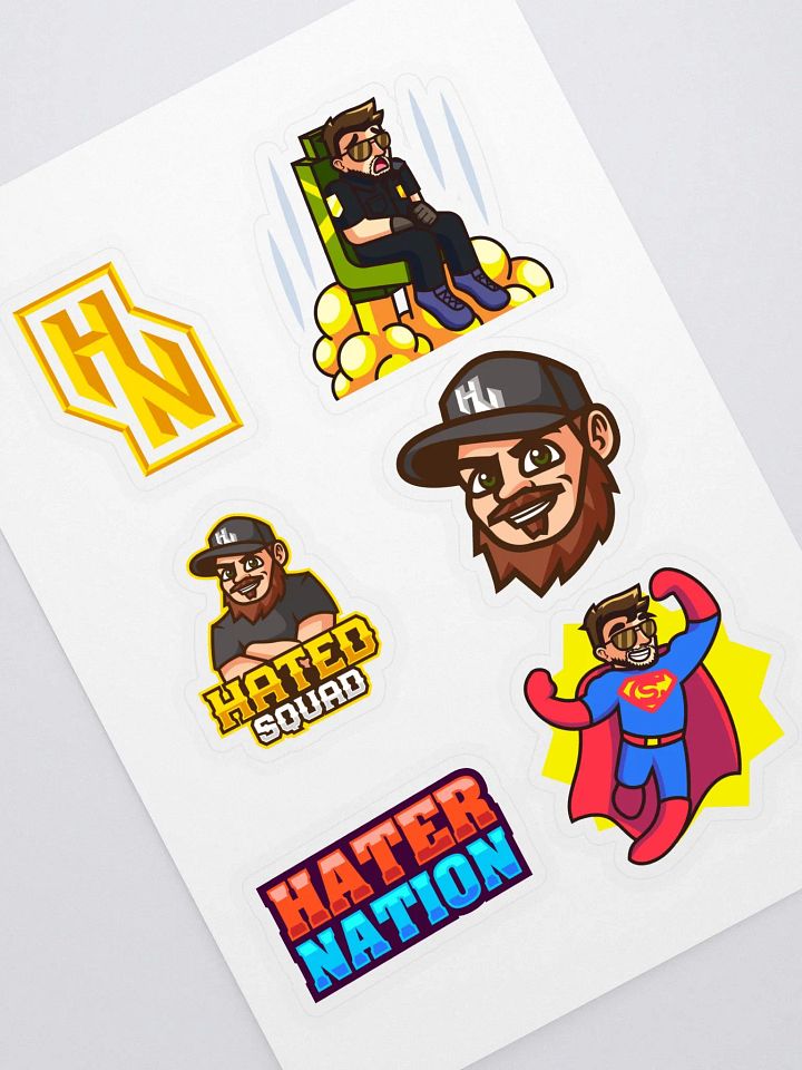 HaterNation Kiss Cut Sticker Sheet product image (1)