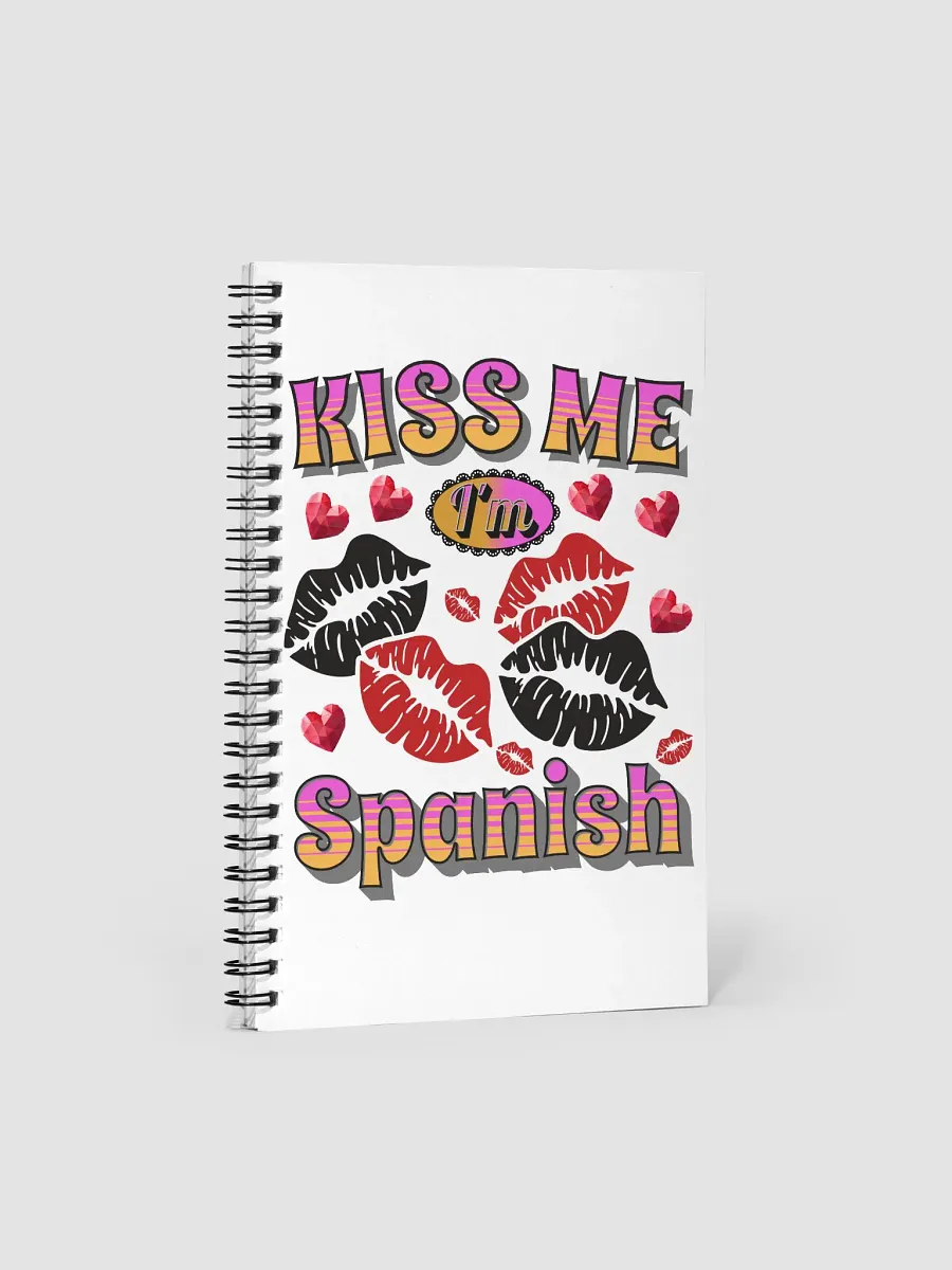 Kiss Me Im Spanish Spiral Notebook product image (1)