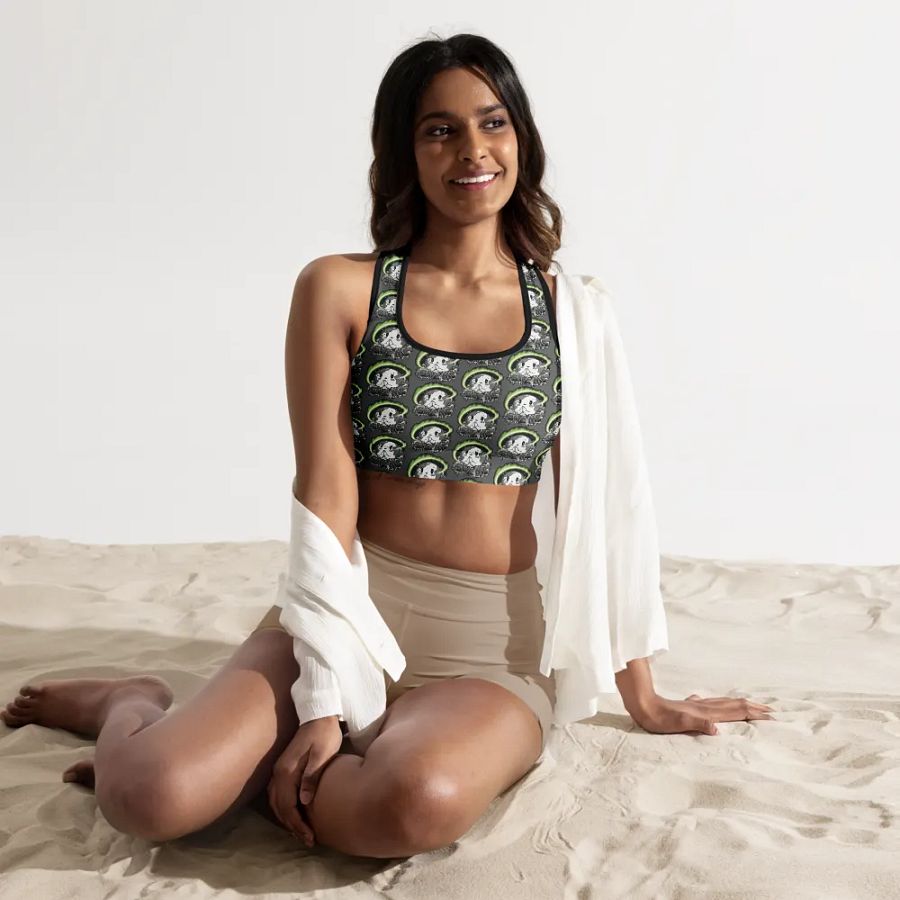 Save Me: A Plea from Planet Earth All-Over Print Padded Zambezi Sports Bra 🌍 product image (3)