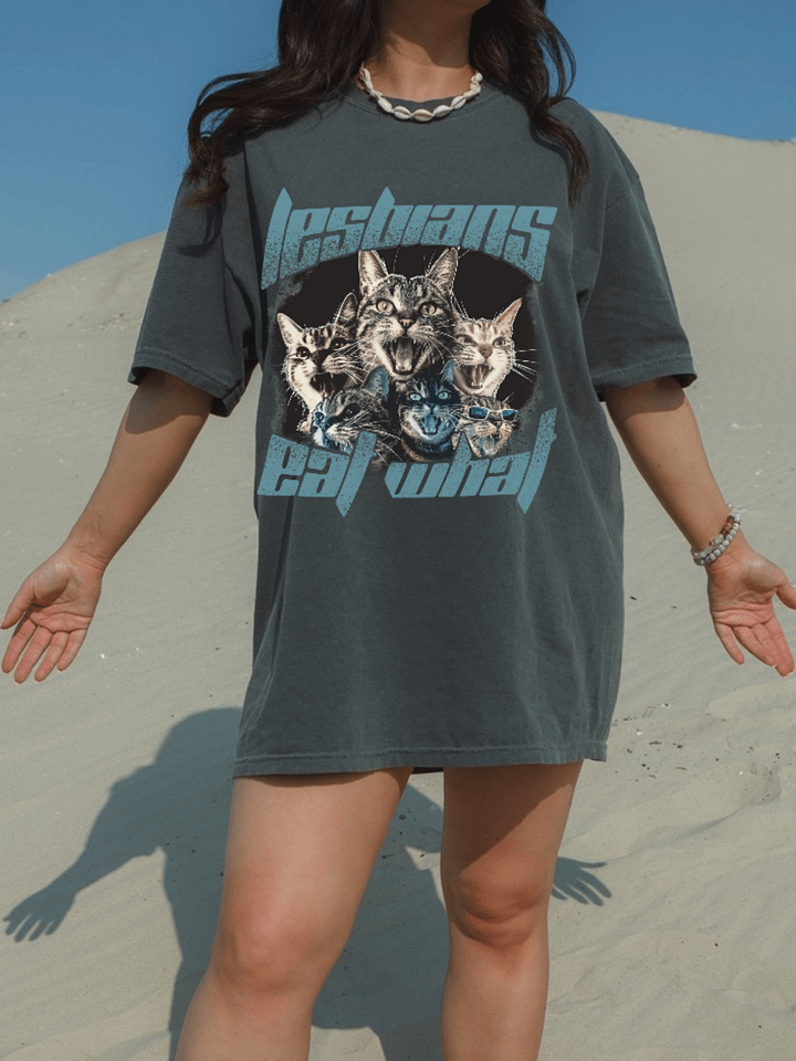 Lesbians Eat What? T-Shirt – Bold, Playful, and Unapologetic product image (1)
