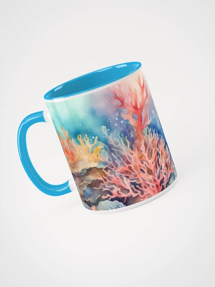 Coral Reefy Feelings, Ceramic Mug with Color Inside product image (1)