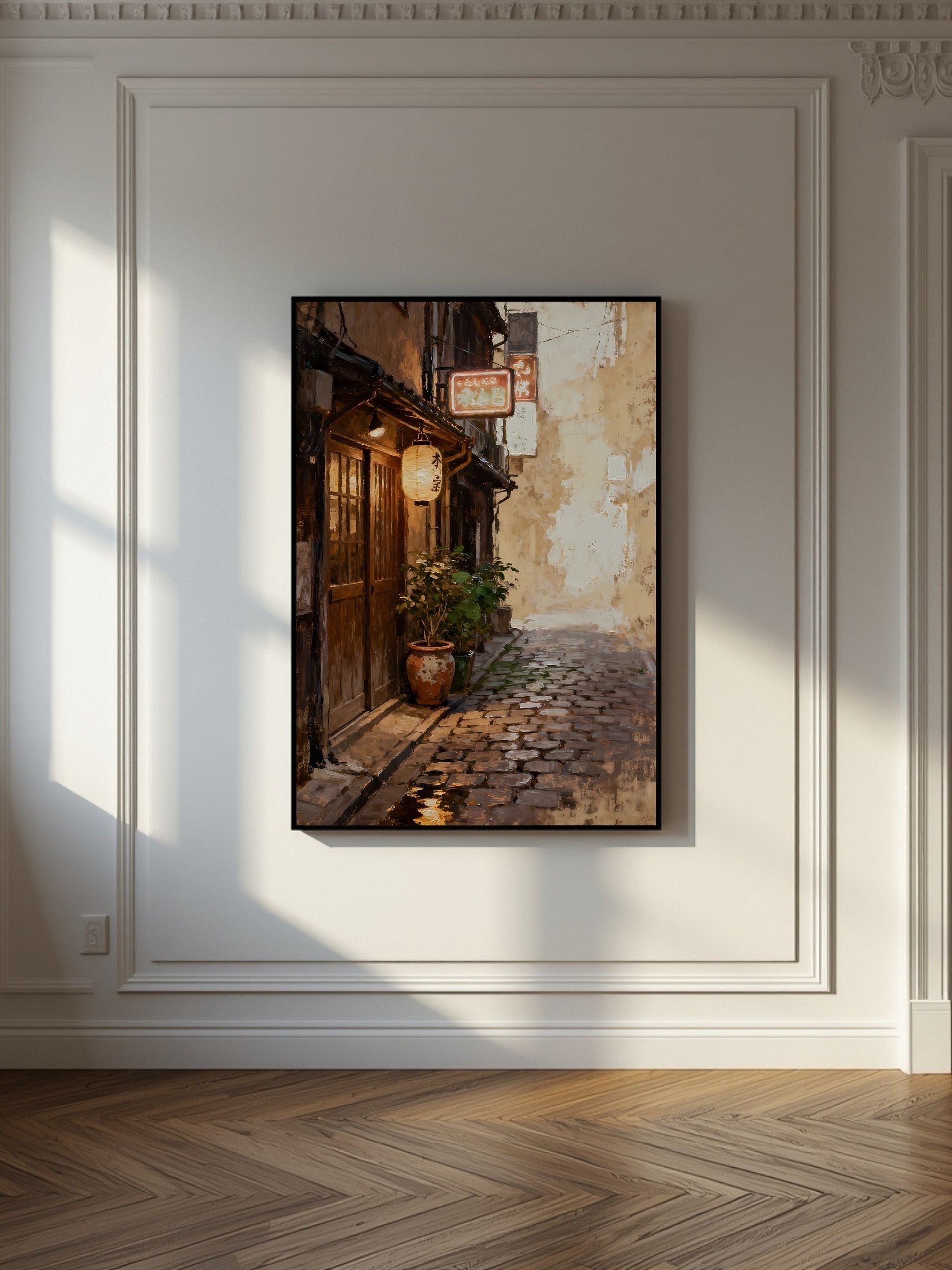 Tokyo Neon Alleyways Wall Art Print – Japanese Izakaya Night Street Scene, Digital Download in 5 High-Quality Sizes + Printable PDF product image (2)