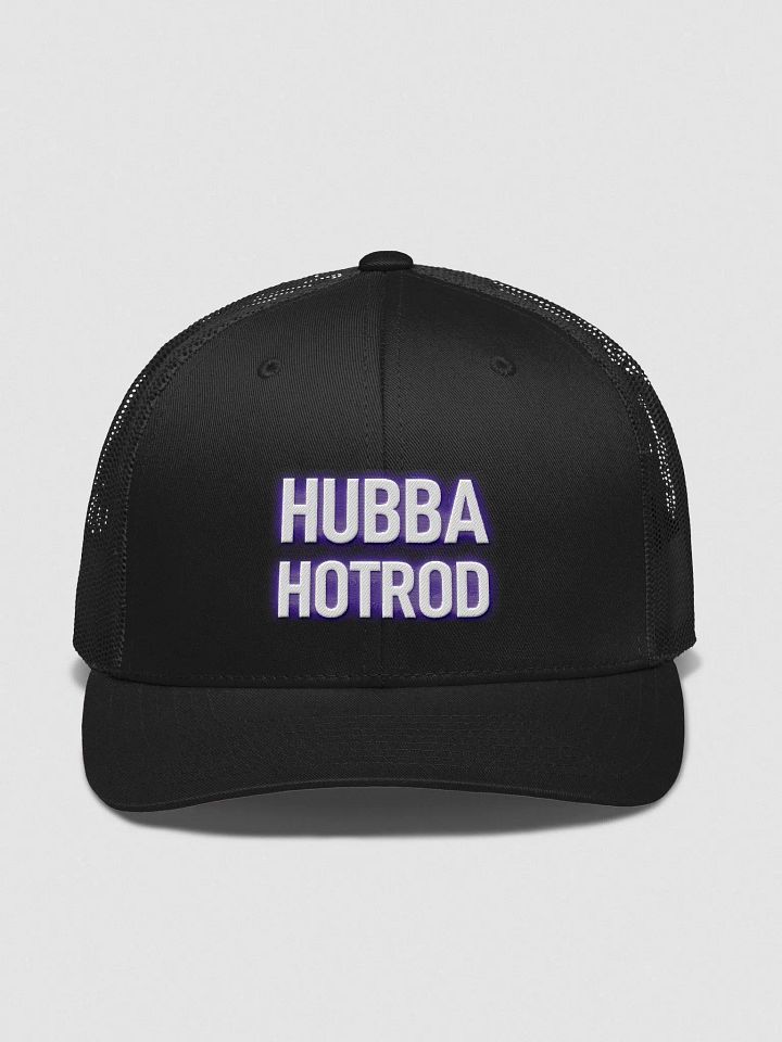 QSHW HUBBA HOTROD EMBROIDERED LOGO RETRO TRUCKER HAT product image (1)