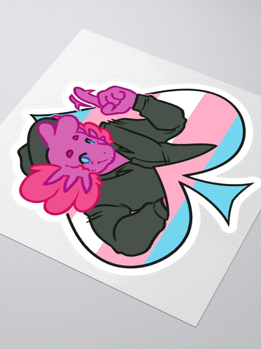 Trans in Spades | Kiss-Cut Sticker product image (3)