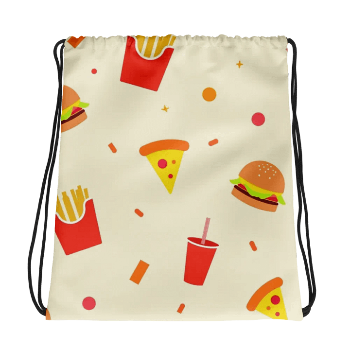 Fast Food Feast Drawstring Bag product image (1)