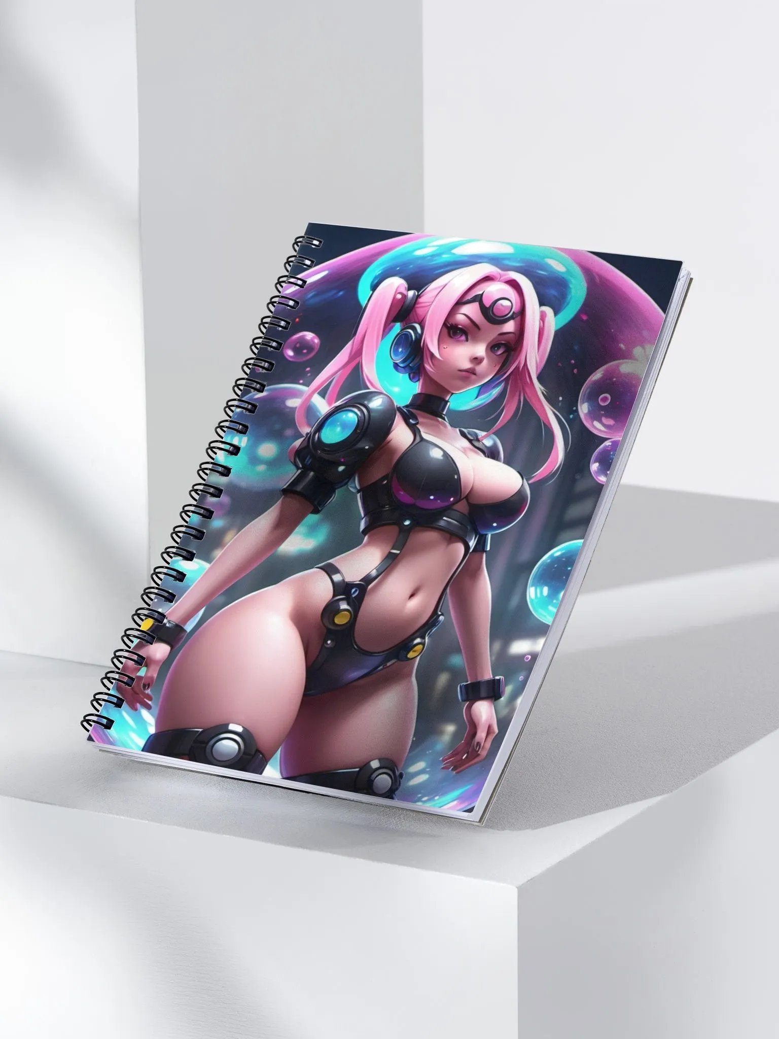 Neon Future Spiral Notebook product image (3)