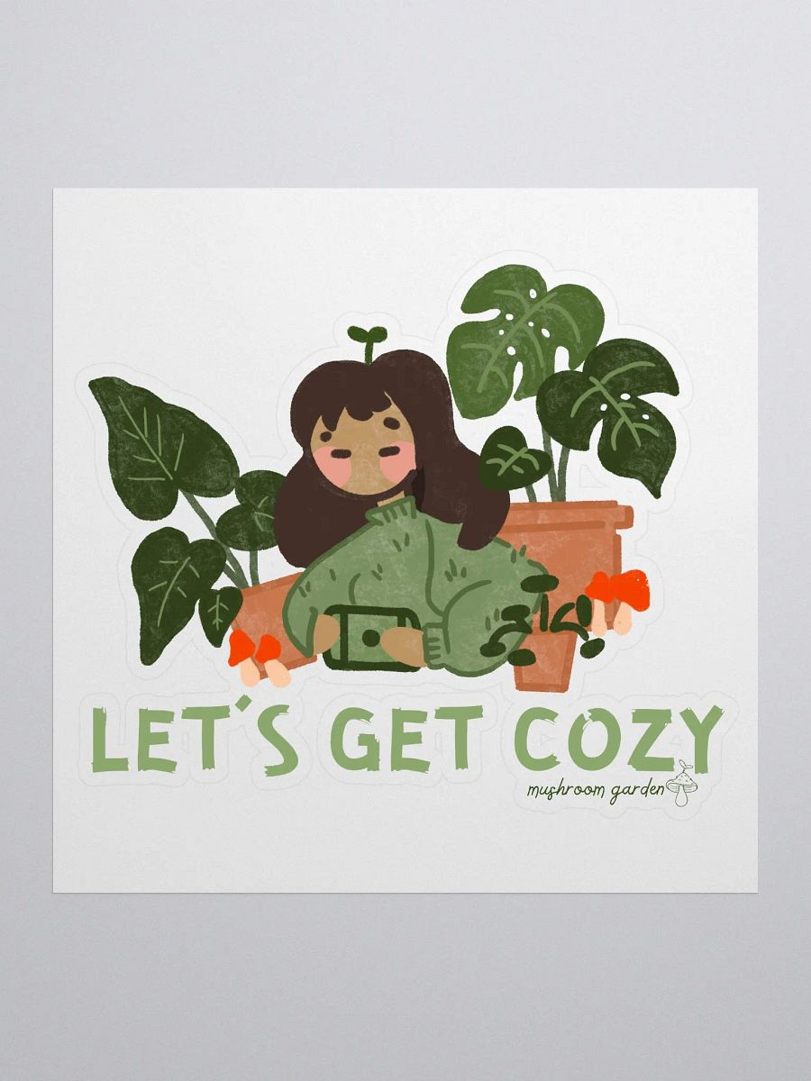 LETS GET COZY STICKER product image (1)