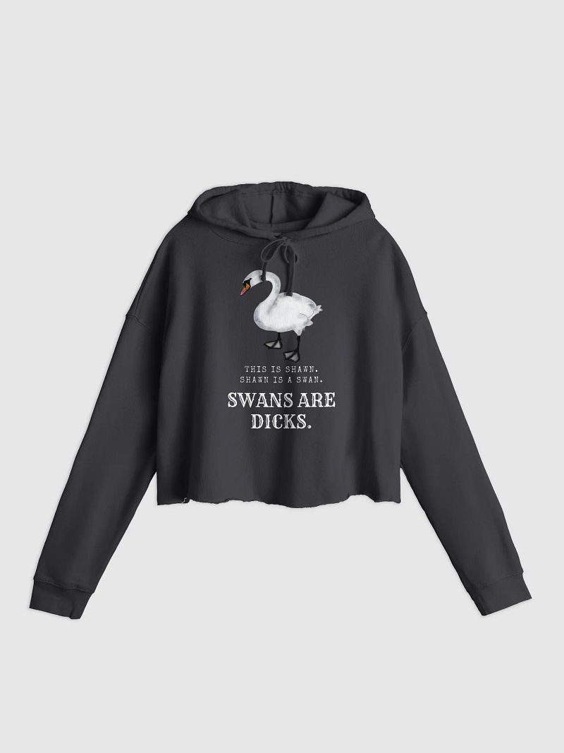 Shawn the Swan cropped hoodie