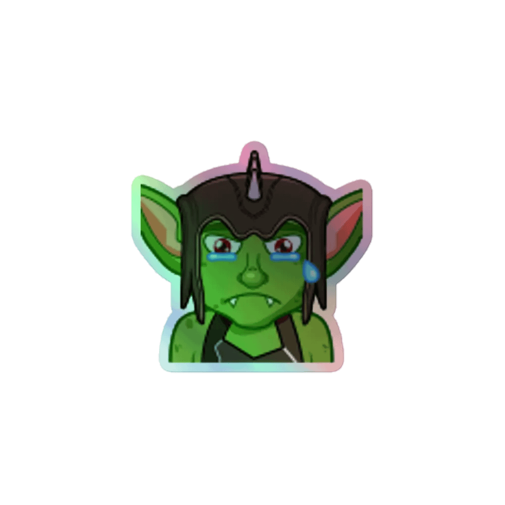 Sad Holographic Sticker product image (1)
