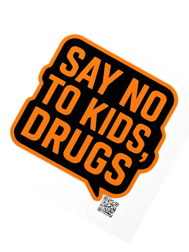 JUST SAY NO - LAMP POST - TRAPPER KEEPER - BUBBLE STICKER product image (2)