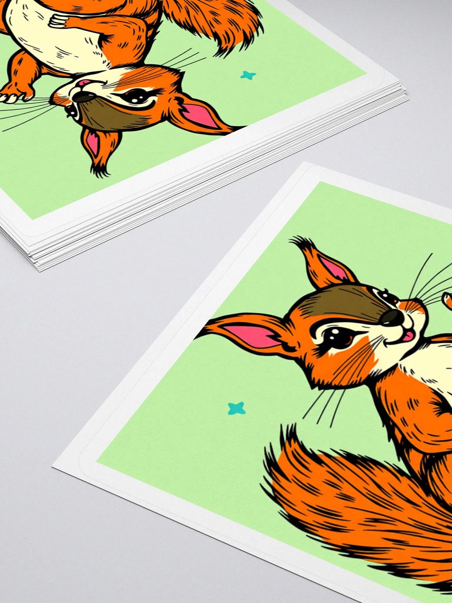 Smiling Squirrel Kiss Cut Stickers product image (16)