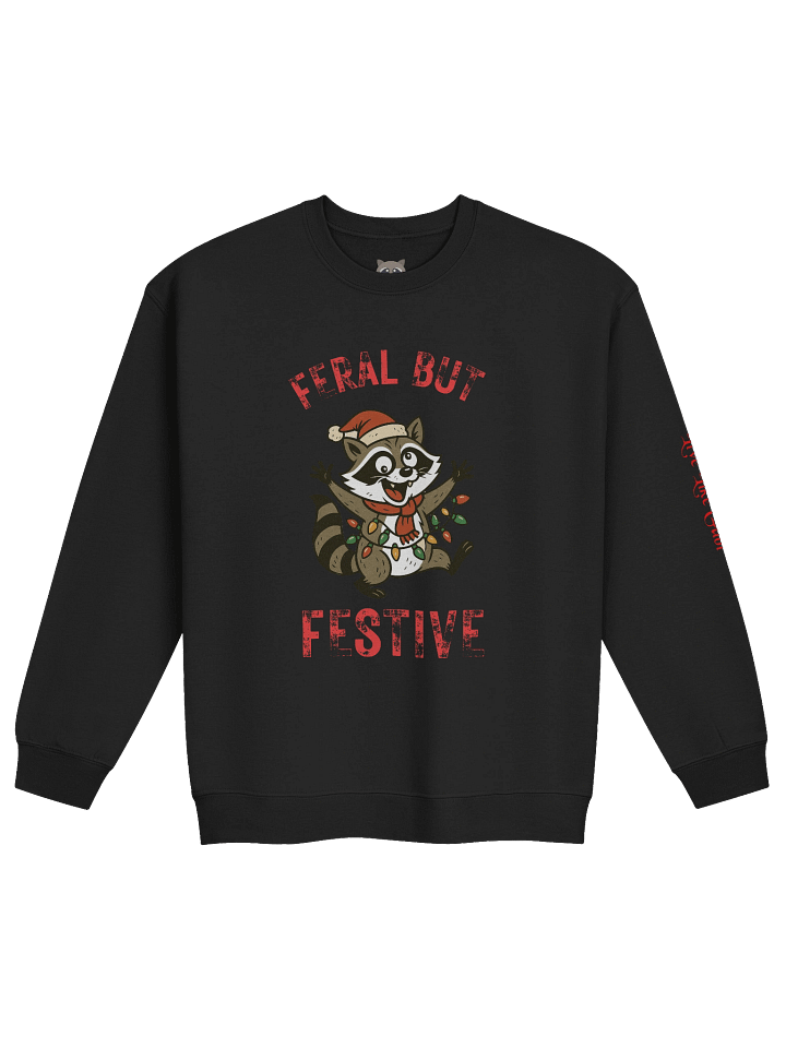 Feral Raccoon Christmans Classic Crewneck product image (1)