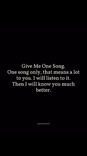 I’ll start…Mine is “Be Ok” by @samohtmusic ✨