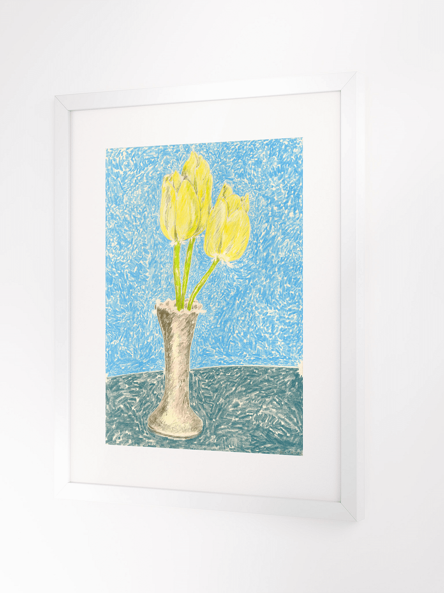 Yellow Tulips in Grandmother's Vase 09.29.12 print framed product image (2)
